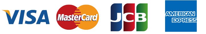 VISA、MASTER、JCB、AMEX